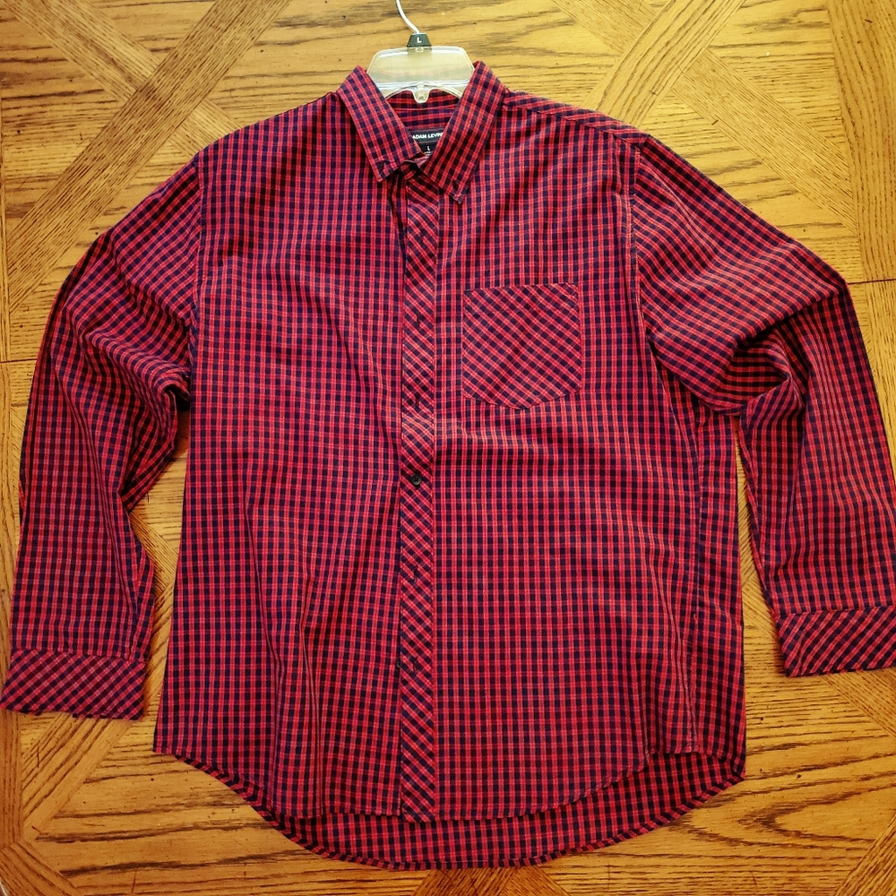 Adam Levine L long sleeve button down men's shirt